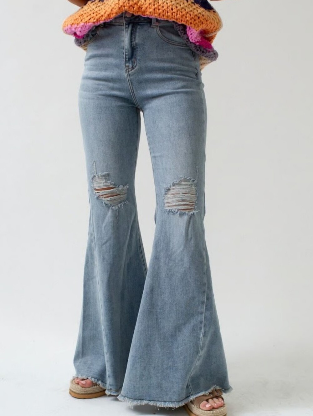 Three Bird Nest Flare Bell bottom Jeans Size Small
